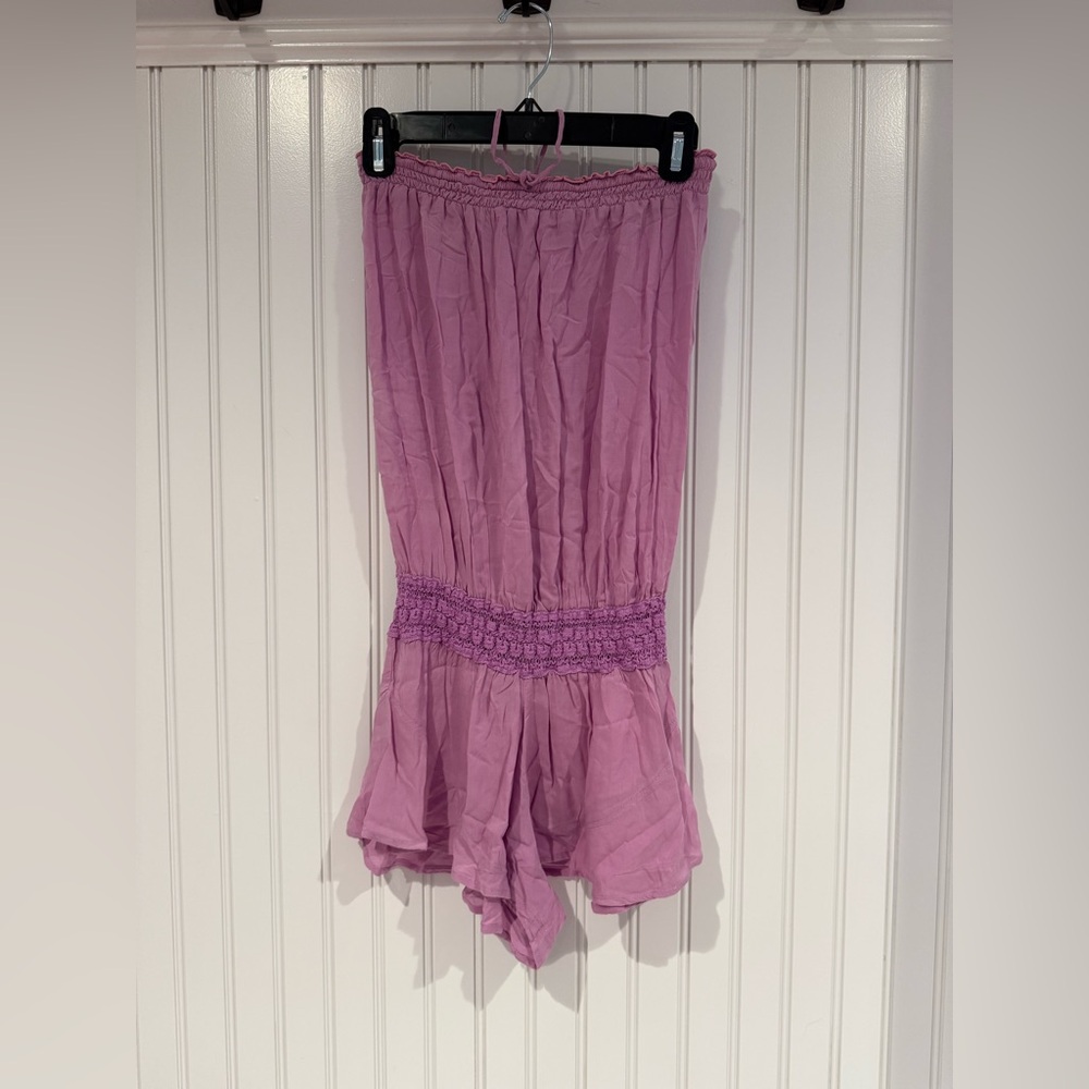 Pink Asymmetrical Bubble Midi Jumpsuit